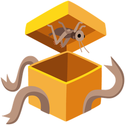 cricket and wrapped gift