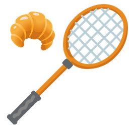 croissant and badminton