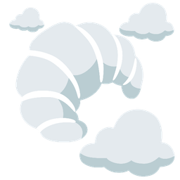 croissant and cloud