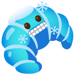 croissant and cold face