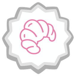 croissant and fish cake with swirl