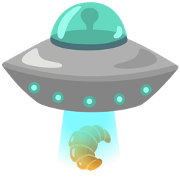 croissant and flying saucer