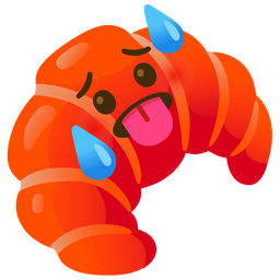 croissant and hot face