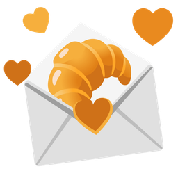 croissant and love letter
