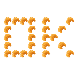 croissant and OK button