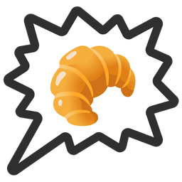 croissant and right anger bubble
