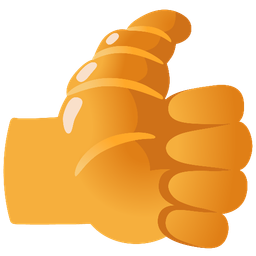 croissant and thumbs up