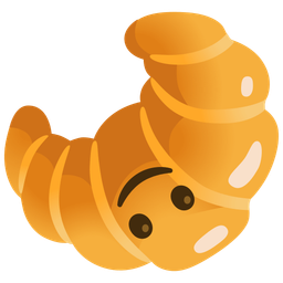 Croissant and Upside-down face