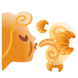 croissant and wind face
