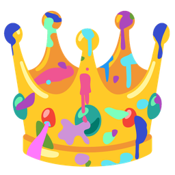 crown and artist palette