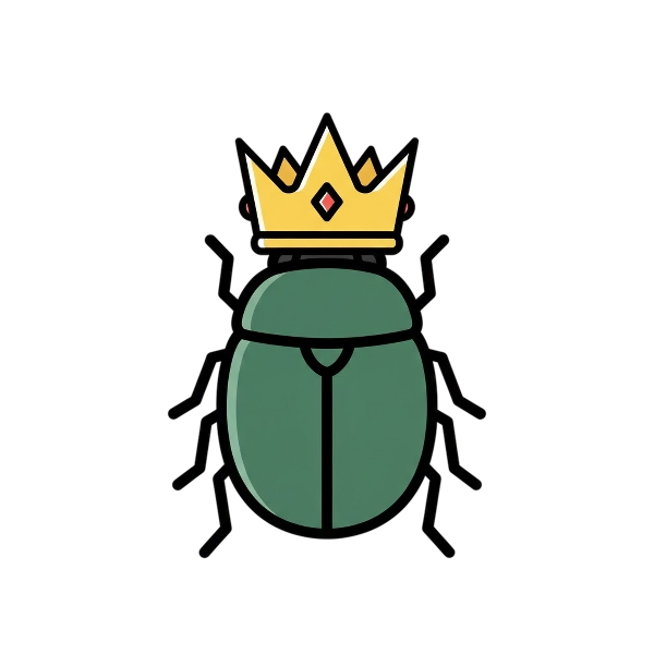 Crown and Beetle