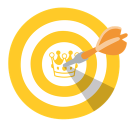 crown and bow and arrow