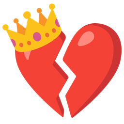 crown and broken heart