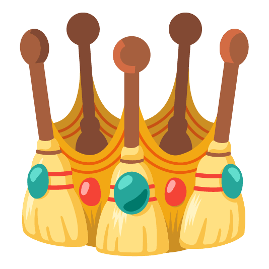 Crown and Broom