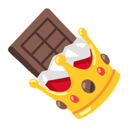 crown and chocolate bar