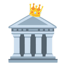 crown and classical building