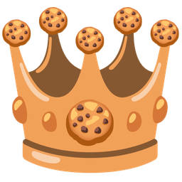 crown and cookie