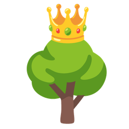 crown and deciduous tree