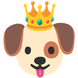 crown and dog face