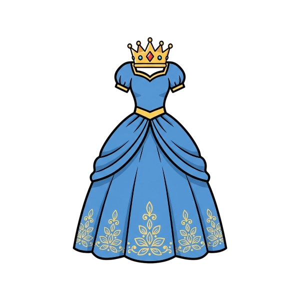 Crown and Dress
