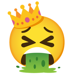 crown and face vomiting