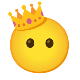 crown and face without mouth