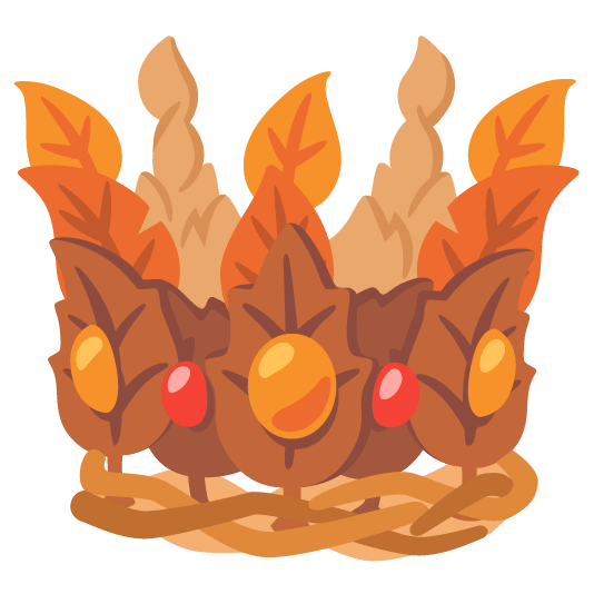 Crown and Fallen leaf
