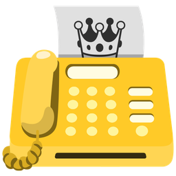crown and fax machine