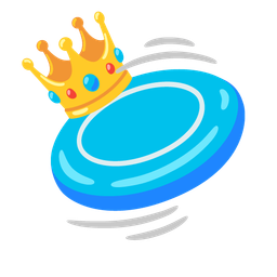 crown and flying disc