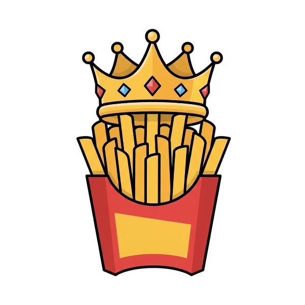 Crown and French fries