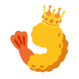 crown and fried shrimp