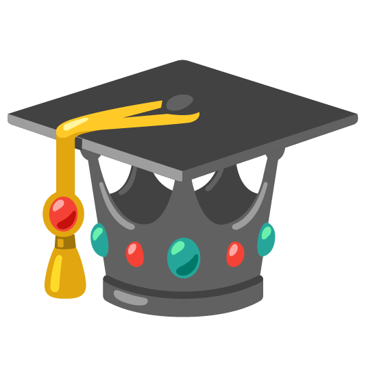 Crown and Graduation cap