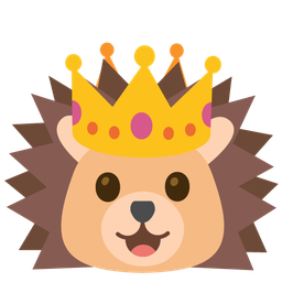 crown and hedgehog
