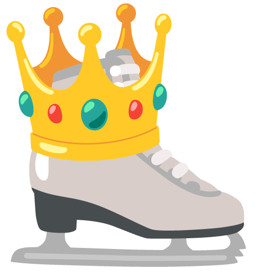 Crown and Ice skate