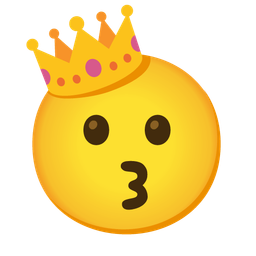 Crown and Kissing face