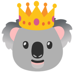 crown and koala