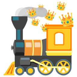 crown and locomotive