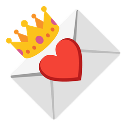 crown and love letter