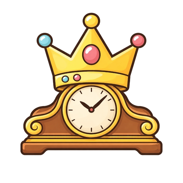 Crown and Mantelpiece clock