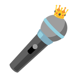 crown and microphone