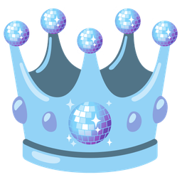 crown and mirror ball