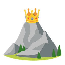 crown and mountain