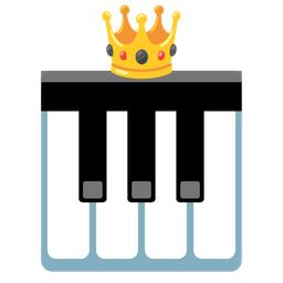 crown and musical keyboard