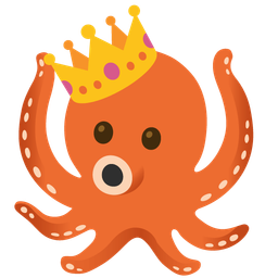 crown and octopus