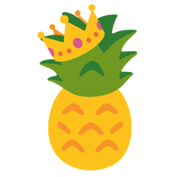 crown and pineapple