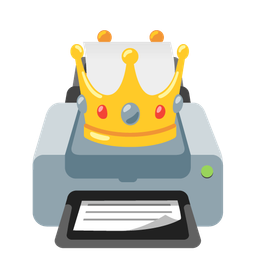 crown and printer