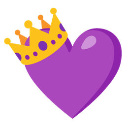 crown and purple heart