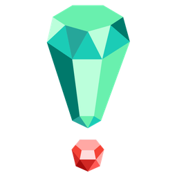 crown and red exclamation mark