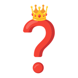 crown and red question mark