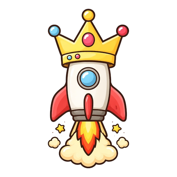 Crown and Rocket